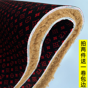 面5层复合羊羔毛里布水晶绒金丝绒面布毛线鞋 帮 材料鞋 手工做鞋