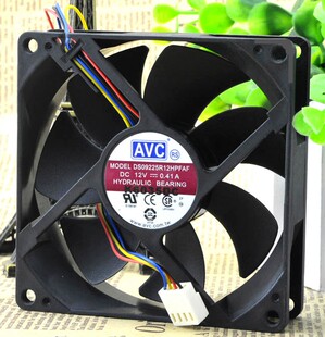 厘米4针 9cm 线 pwm温控调速液压轴承 机箱风扇 AVC CPU散热 9025