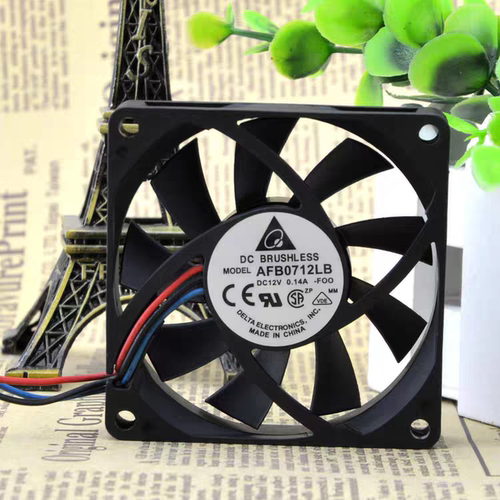 原装台达AFB0712LB 12V 0.14A 7015 7CM 3线 电脑CPU散热滚珠风扇