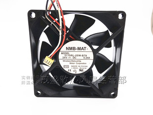 8CM 双滚珠风扇 05W 三线 变频器 8025 0.24A 24V B79 3110RL NMB