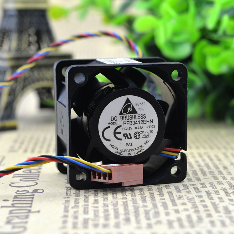原装台达4028 PFB0412EHN12V0.72A 1U服务器大风量双滚珠风扇