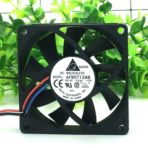 正品台达 AFB0712MB 7015 12V 0.24A 7CM/厘米 CPU 机箱静音风扇