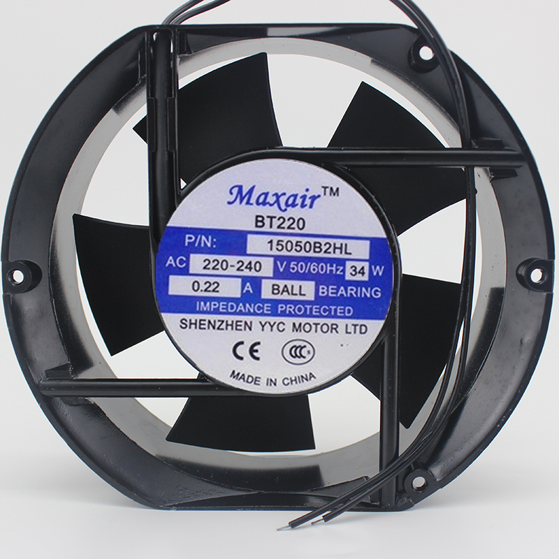 全新原装Maxair/BT 15050B2HL交流散热风扇 15050B2H 220V滚珠