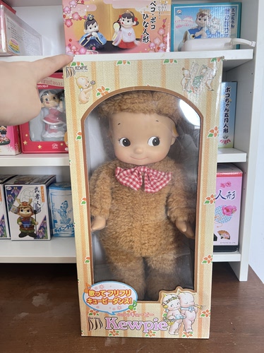 正版中古Kewpie丘比泰迪熊中古玩具 （不保功能）有盒损