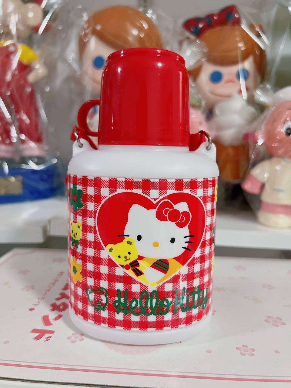 到货啦！日本动漫周边  日本昭和hello kitty斜挎冷水壶2
