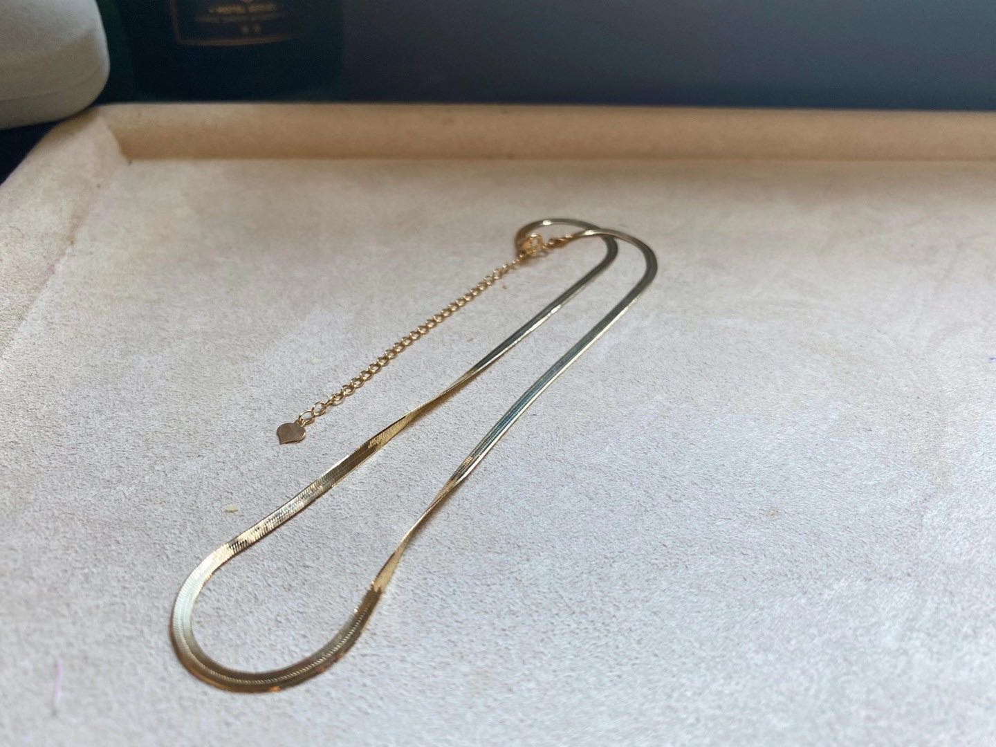 18k可调节蛇骨项链现货日本