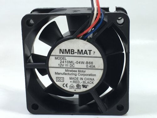 原装NMB 2410ML-04W-B66 6025 12V 0.40A 6cm 4线机箱 散热风扇