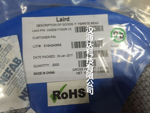 CM2021Y330R-10 33R 33欧 SMD-4 5956体积 LAIRD共模磁通电感