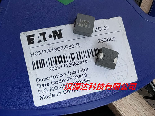 HCM1A1307-560-R EATON大电流电感 5050-56UH 4.6A 13X13X6.5MM