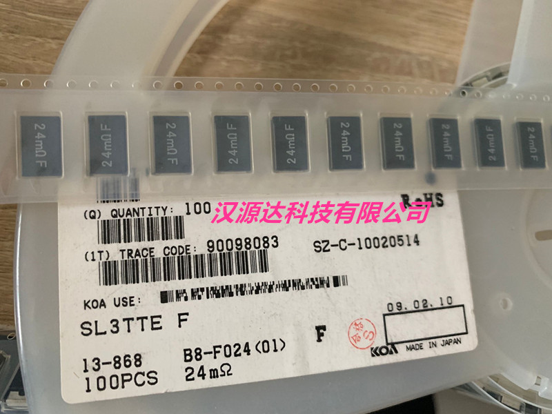 SL3TTE24L0F KOA贴片功率电阻 4527-24MRL 0.024R 1% 3W