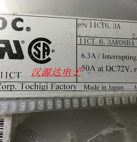 SOC 72V T6.3A 1206 11CT6.3AR08B4 SOC厂家贴片白色陶瓷面保险管