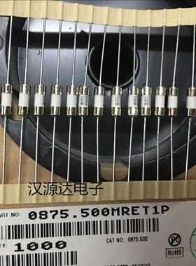 0875.500MRET1P LF500MA 力特贴片保险管  500MA 250V 3.6X10MM