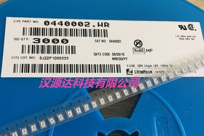 0440002.WR 力特原装耐高温贴片快速熔断保险丝 1206 2A 32V N字
