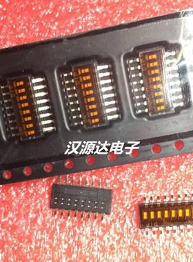 DHNF-08F-T-V-TR 贴片8位拨码开关 1.27MM脚距 DIP-16脚 台湾园达