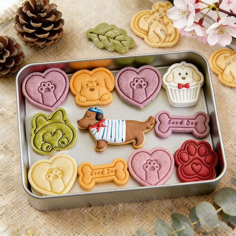 迷你小动物饼干模具卡通可爱宠物小狗爪子狗粮零食曲奇diy工具模