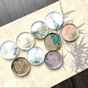 静德斋镇纸水晶镇尺文房四宝中国风书法国画创作用品摆件压书器