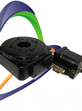 NT02RA100精密回转工作台 电动旋转台 角度位移台 光学中空旋转台