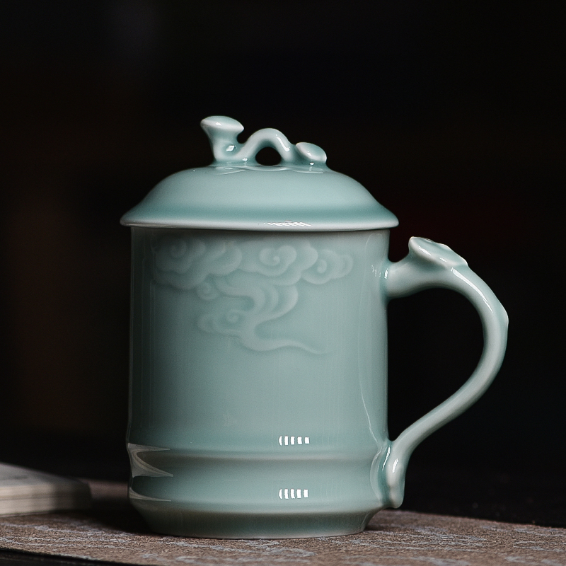 中式青瓷矿物质瓷土工厂直发茶杯