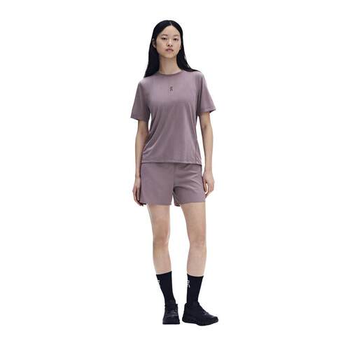 海外代购ON/昂跑女士运动T恤吸湿排汗透气速干再生聚酯提花针织