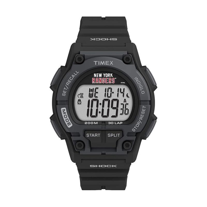 代购Timex天美时男士腕表计时夜光日期分段计时黑色树脂防水