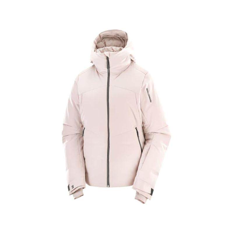 代购SALOMON萨洛蒙女士羽绒服保暖防风防雪滑雪服连帽长袖