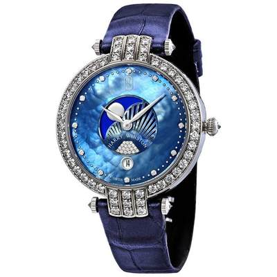 Harry Winston/哈利温斯顿 Premier 月相女士 18k 白金镶钻手表