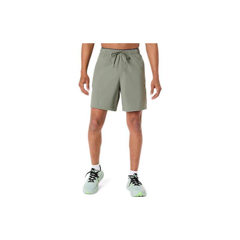 代购Asics亚瑟士男士运动短裤透气舒适隐形拉链口袋