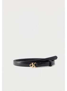 海外代购Calvin Klein/凯文克莱女士腰带收腰装饰黑色金属扣头
