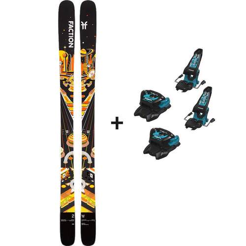 代购faction男女滑雪板稳定操控浮雪性能精准转向双尖设计