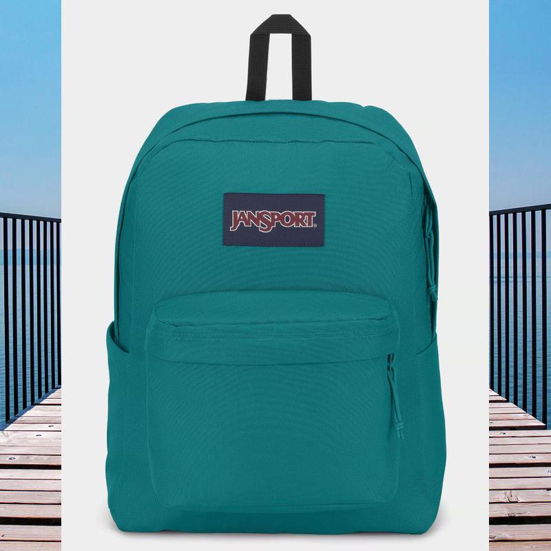 Jansport/杰斯伯 SuperBreak Plus 26L森林绿中性校园风双肩包