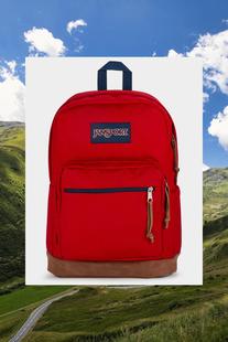 Plus红色中性26L校园风双肩包书包 Jansport 杰斯伯SuperBreak