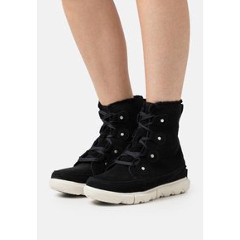 代购SOREL女士雪地靴保暖防水透气轻便圆头平跟系带绒面冬季雪地