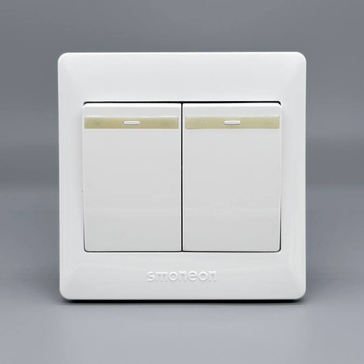 华意松本二位双联86型单控开关