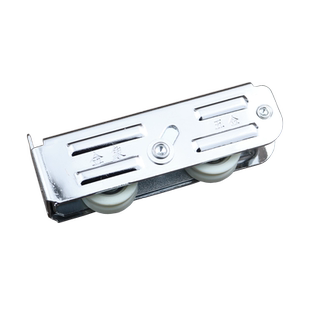 金象牌c19双轮滑轮 铝合金窗户移门轮子 左右平移推拉门窗滚动轮