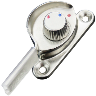 90型铝合金门窗锁扣 老式推拉平移窗户月牙锁搭扣 门窗月牙勾窗锁