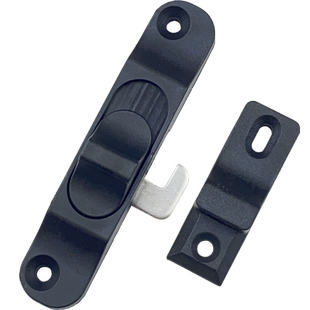 春塑推拉折叠门纱窗钩锁金刚网铝合金平移门窗纱防盗锁扣塑料插销