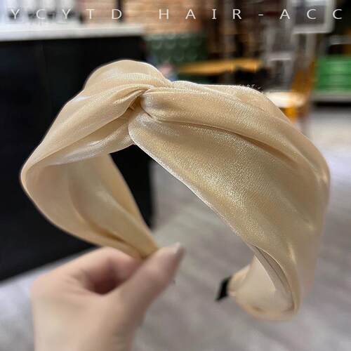 夏季欧根纱宽边头箍玉都遇发夹