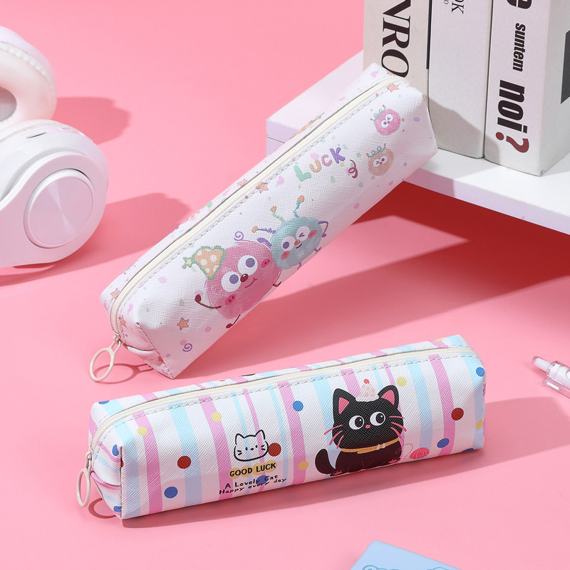 卡通毛球笔袋小巧便携文具盒男女孩简约可爱少女铅笔袋小学生礼品,文具电教/文化用品/商务用品,笔袋,淘宝优惠券,粉丝福利购,淘宝优惠卷