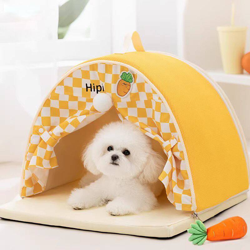 狗窝狗帐篷四季通用狗屋睡觉的窝两用小型犬比熊猫窝夏天宠物用品