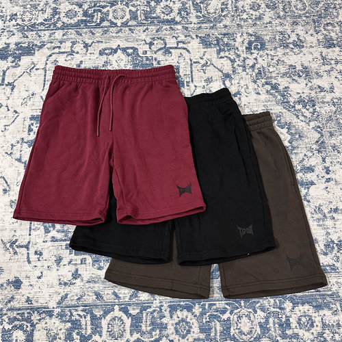 MMA拳击格斗比赛TAPOUT夏季针织毛圈运动休闲短裤 宽松透气五分裤