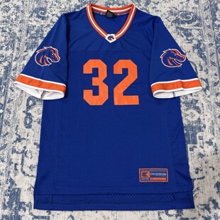 NCAA美式街舞风训练服男橄榄球服速干网眼宽松T恤数字号码V领短袖