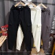加绒针织卫裤 裤 美式 欧美单秋冬款 运动休闲长裤 多口袋工装 收脚裤 男