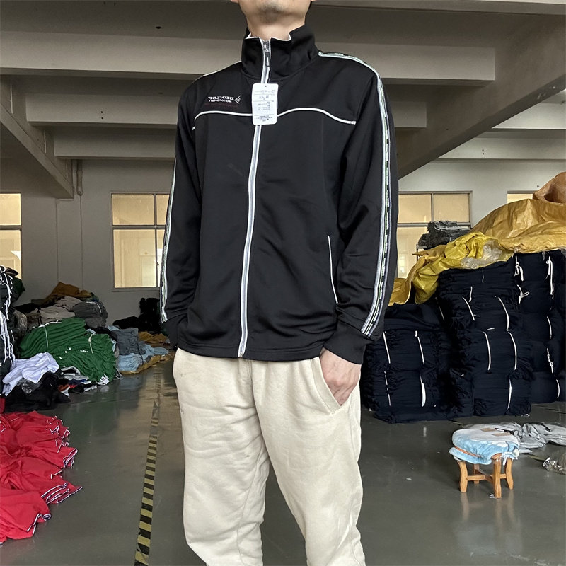 일본 패션 브랜드 던롭 모터스포츠 캐주얼 레트로 웨빙 지퍼 가디건 스포츠 속건성 스웨트셔츠 재킷