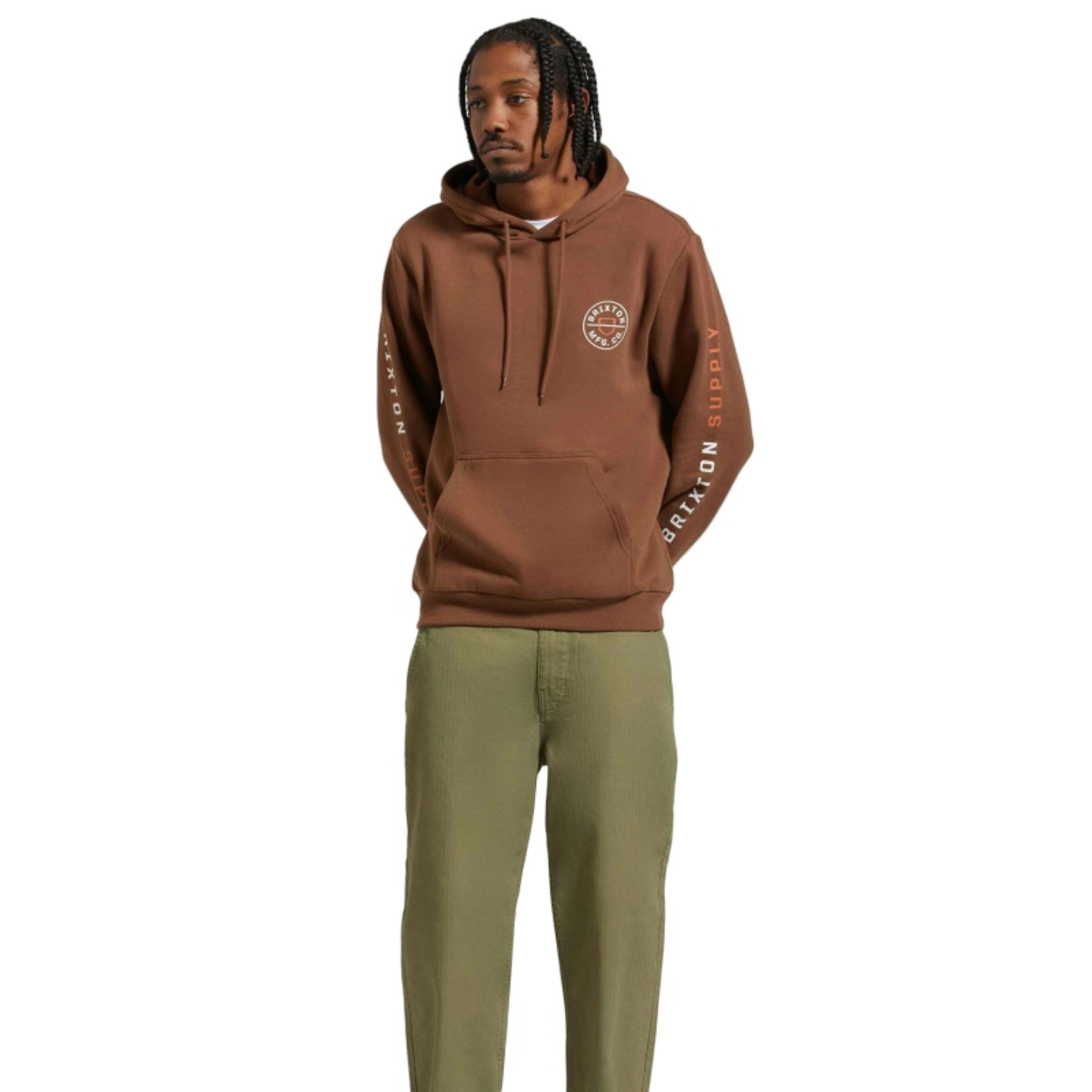 次品处理 秋冬款加绒连帽卫衣美式街头嘻哈宽松休闲印花上衣帽衫