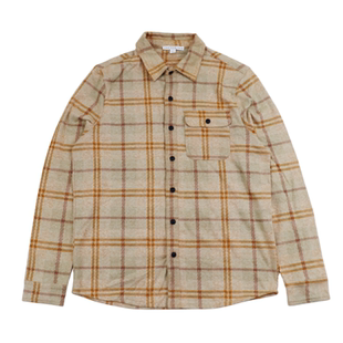 高级感休闲港风衬衣工装 次品处理美式 秋季 男长袖 外套 复古格子衬衫