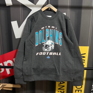 次品处理 橄榄球春秋户外运动圆领卫衣美式休闲潮流印花宽松长袖