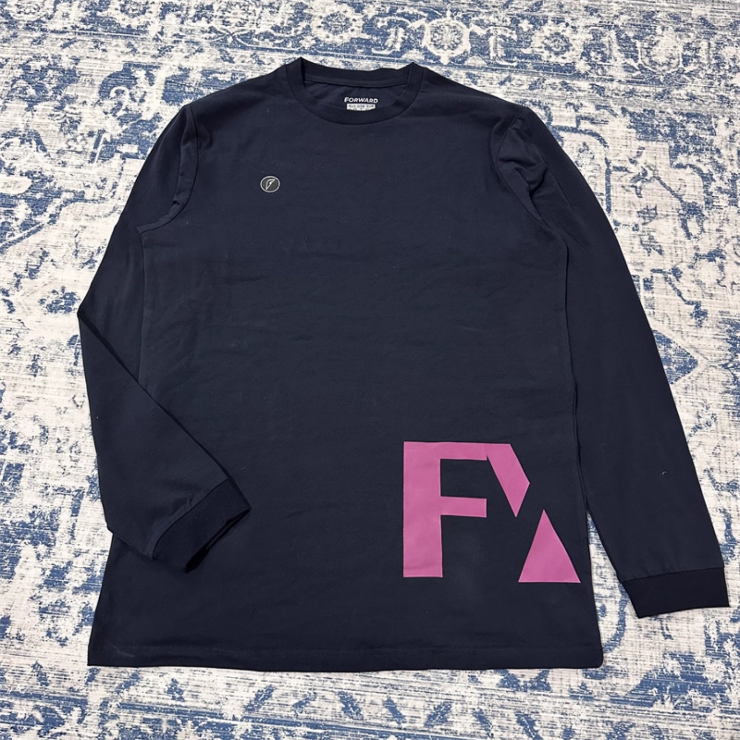 瑕疵处理 很舒服的棉氨纶弹力面料春夏款宽松圆领长袖运动休闲T恤