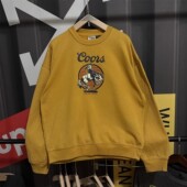 次品处理 卫衣 卫衣做旧水洗落肩袖 美式 男oversize情侣加绒女长袖