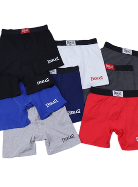 欧美单出口男士运动内裤纯棉速干平角大码青年宽松透气面料四角裤