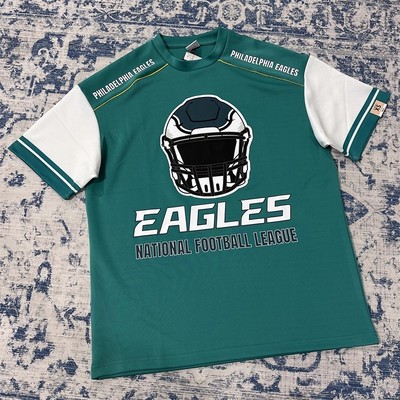 次品处理MAX联名费城老鹰圆领美式短袖挺括面料宽松速干运动T恤潮